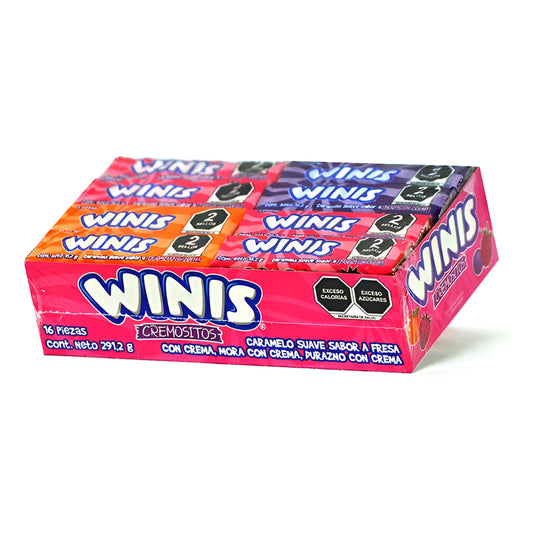 Winis Cremosito Caramelo - Fresa, Mora Y Durazno Cremosito - Unidad - 1 - 16 - 291 G