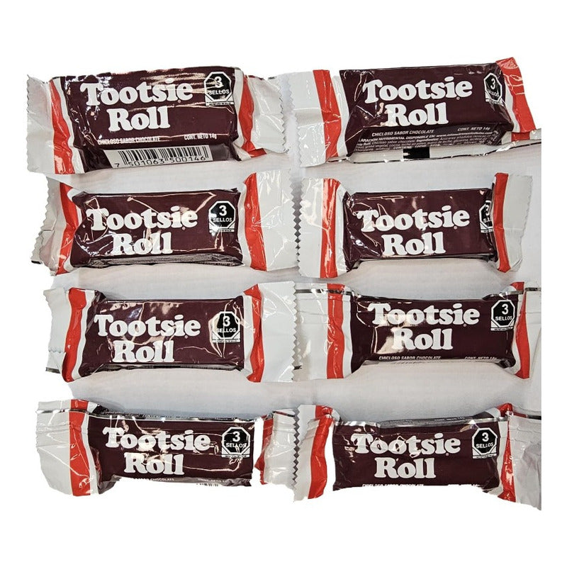 Tootsie Roll Chicloso Sabor Chocolate 24 Pzas/336 Gr.