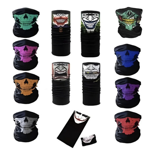 10 Bandanas Mascara Bufanda Moto Motociclista Tactico Calor Mixto Liso Unitalla