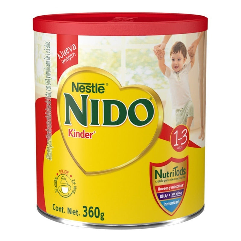 Leche De Fórmula En Polvo Nestlé Nido Kinder Lata De 360g +1
