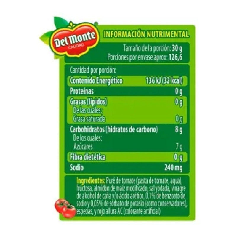 Salsa Catsup Del Monte 2pz De 3.8 Kg C/u