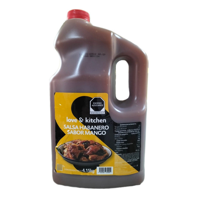 Salsa Habanero Sabor Mango Love & Kitchen 4.15 Kg - Eurotruck Mexico