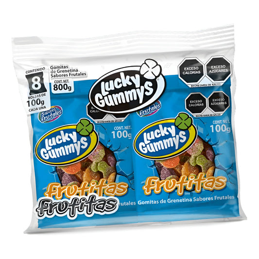 Gomitas Lucky Gummys Frutitas Pack 8x100g Sabor Frutal Con Grenetina - Eurotruck Mexico