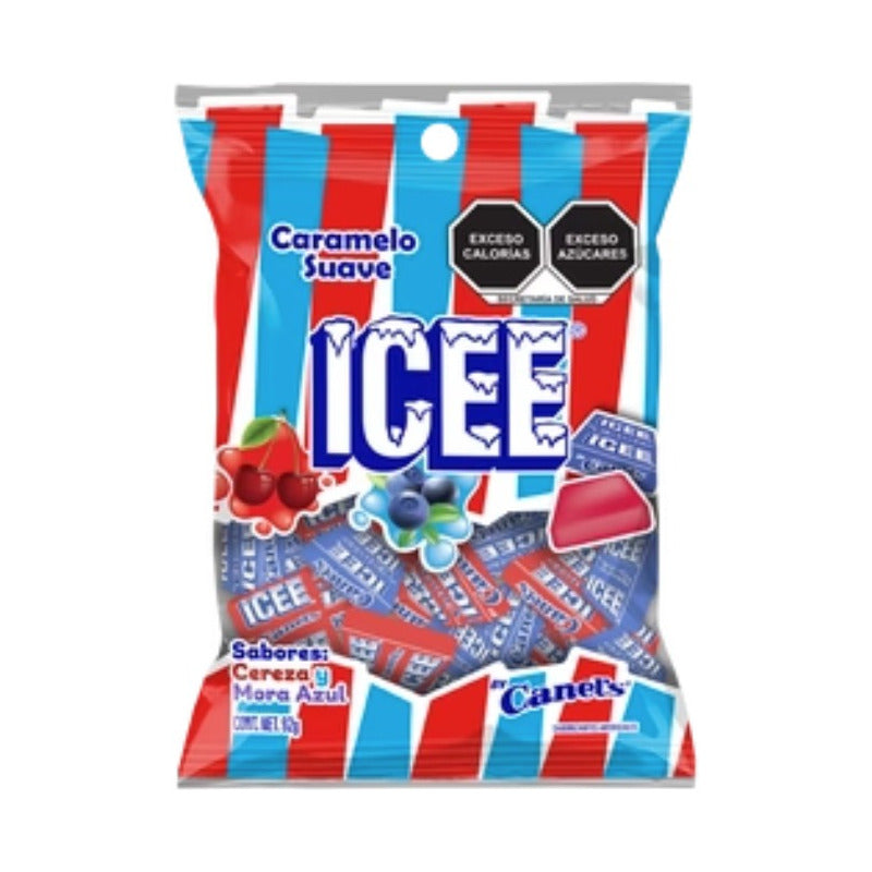 Caramelo Suave Icee Cereza Mora Azul 92g Canels