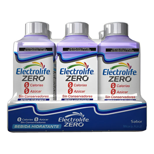 Bebida Hidratante Electrolife Zero Sabor Mora Azul Paq 6pz - Eurotruck Mexico