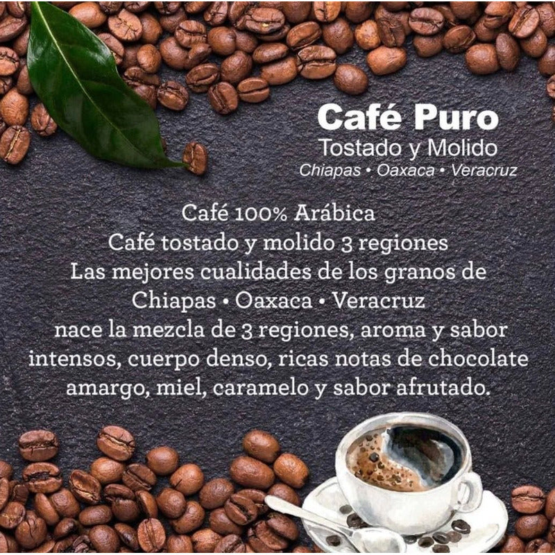 Cafe Puro Tostado Y Molido Tres Regiones Members Mark 1 Kg