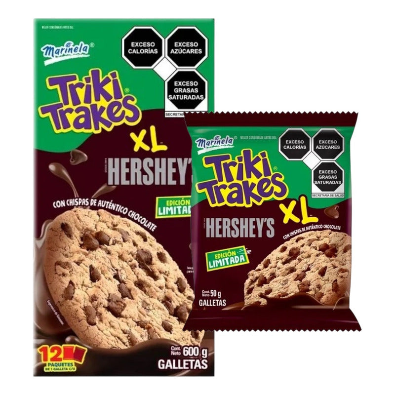 Galletas Marinela Triki Trakes Xl Hershey S 12pz De 50g