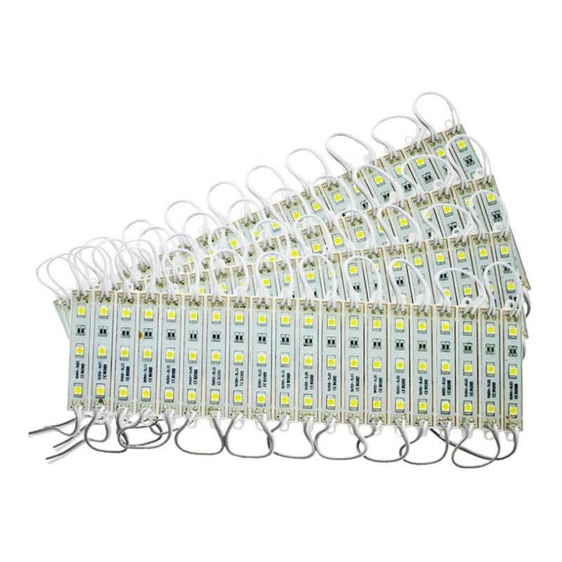 1500 Modulos Luz Led 3 Leds Samsung 5054 Conta Agua Y Polvo