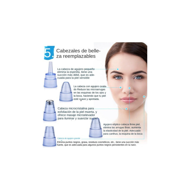 Removedor Eléctrico De Espinillas Faciales, Limpiador Acné.