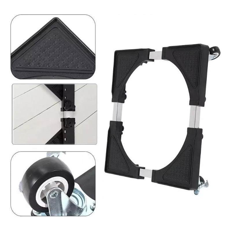 Base Ajustable Móvil Con Ruedas Para Lavadora Refrigerador