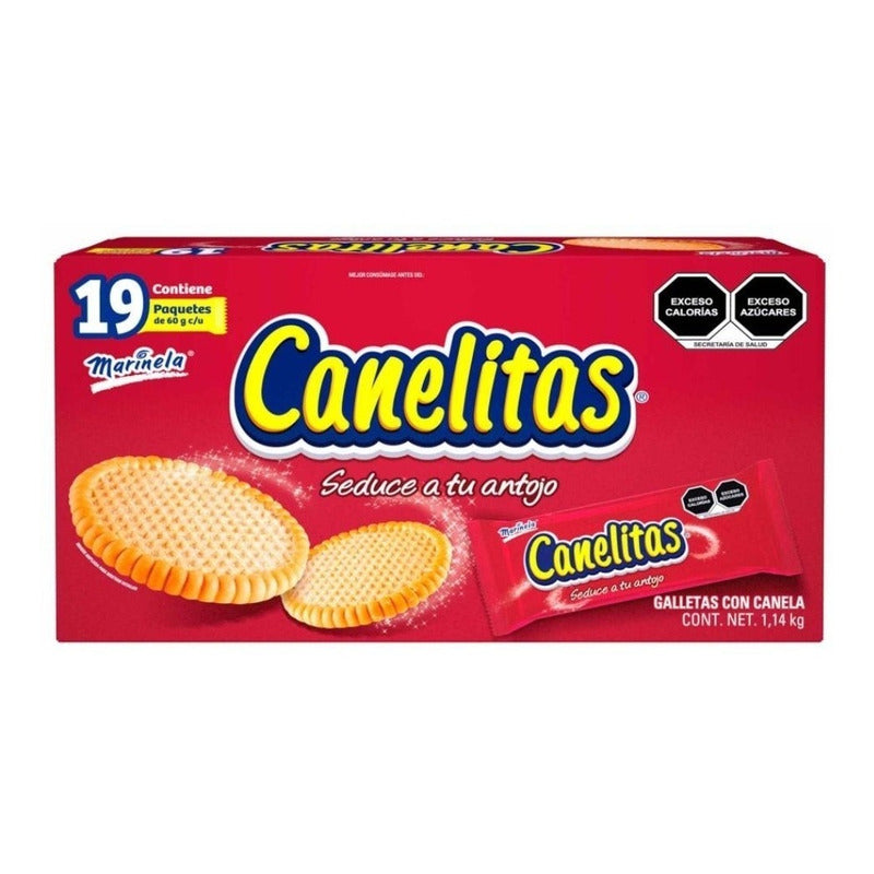 Galletas Canelitas Marinela 19 Pz De 60gr C/u - Eurotruck Mexico