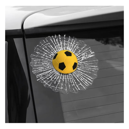 8 Sticker Vinil Decorativo Pelota Tenis Besibol Parabrisas Pelota Futbol Amarilla