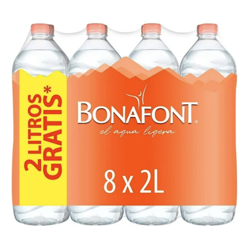 Agua Natural Bonafont 8 Piezas De 2l Purificada - Eurotruck Mexico