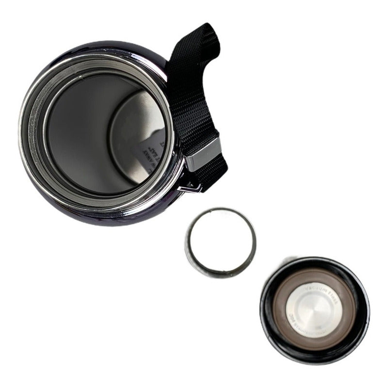 Termo Metalizado Hermetico Acero Inoxidable 800ml Color Dorado