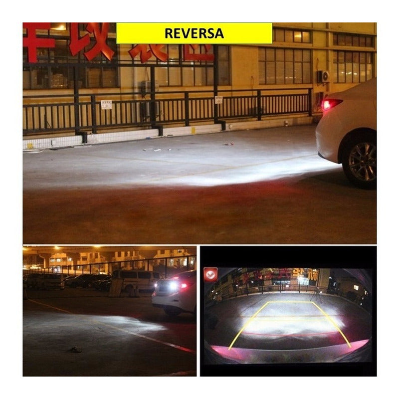 2 Pares Focos Led 1156 1157 Reversa Stop Direccional Cuartos