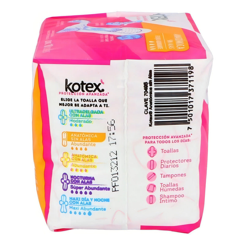 Toallas Femeninas Kotex Proteccion Avanzada Con Alas