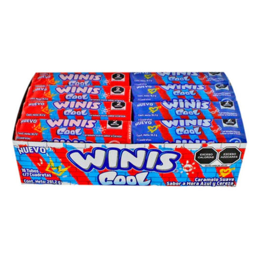 Winis Cool Caramelo Suave Sabor Mora Azul Cereza 291.2 Gr