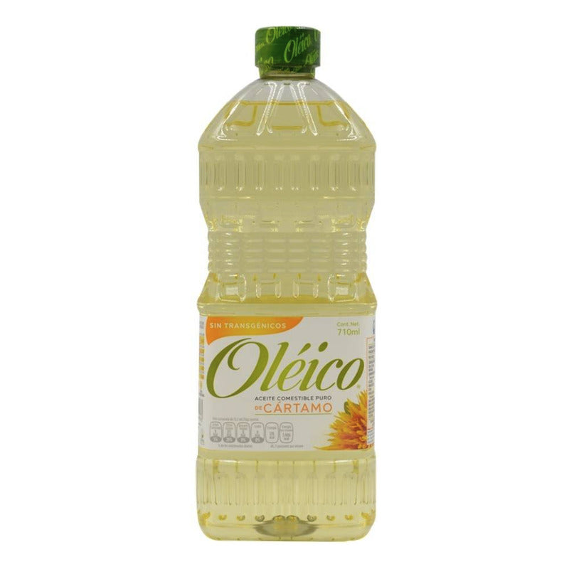 Aceite Oleico 710 Ml Comestible Puro De Cartamo