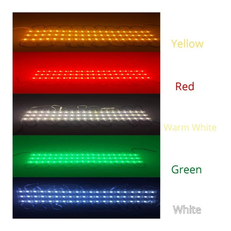 1500 Modulos Luz Led 3 Leds Samsung 5054 Conta Agua Y Polvo