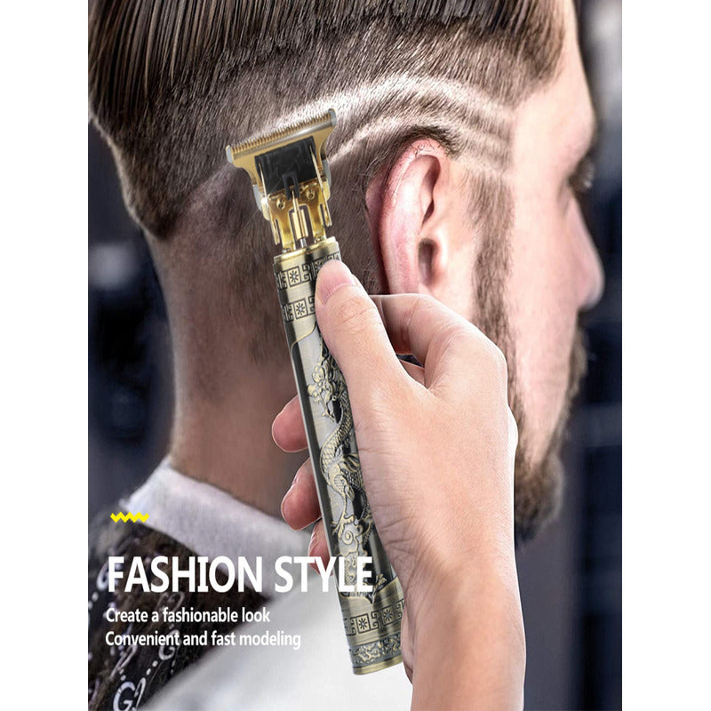 Rasuradora Para Hombre Elecetrico Acero Inoxidable Dragon Dorado Unitalla