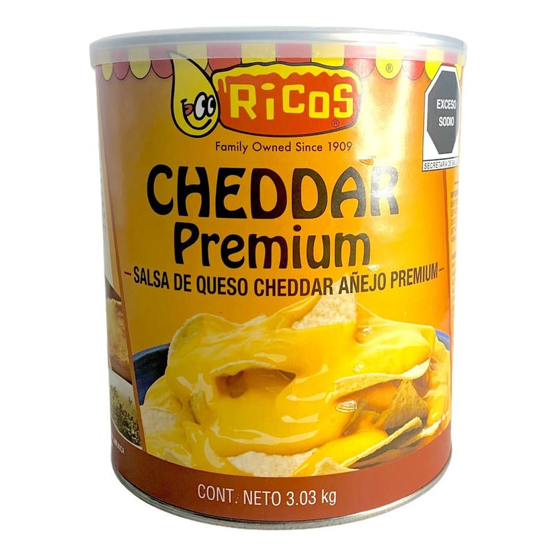 Queso En Lata Cheddar Ricos Para Nachos Condensado 3.03 Kg - Eurotruck Mexico