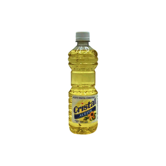 Aceite Vegetal Cristal De 12 Piezas 500 Mililitros C/u
