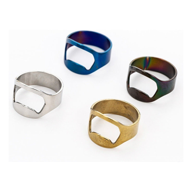 20 Anillos Destapador De Cerveza Botella Acero Inoxidable