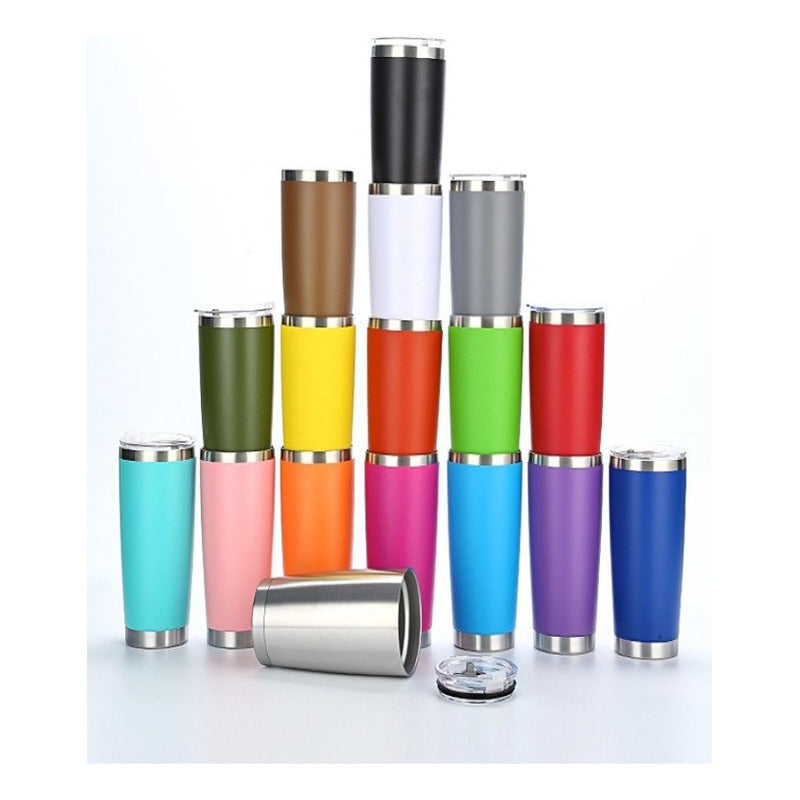 Vaso Termo De Acero Inoxidable 20 Oz Color Celeste Vaso Termo 20 Oz