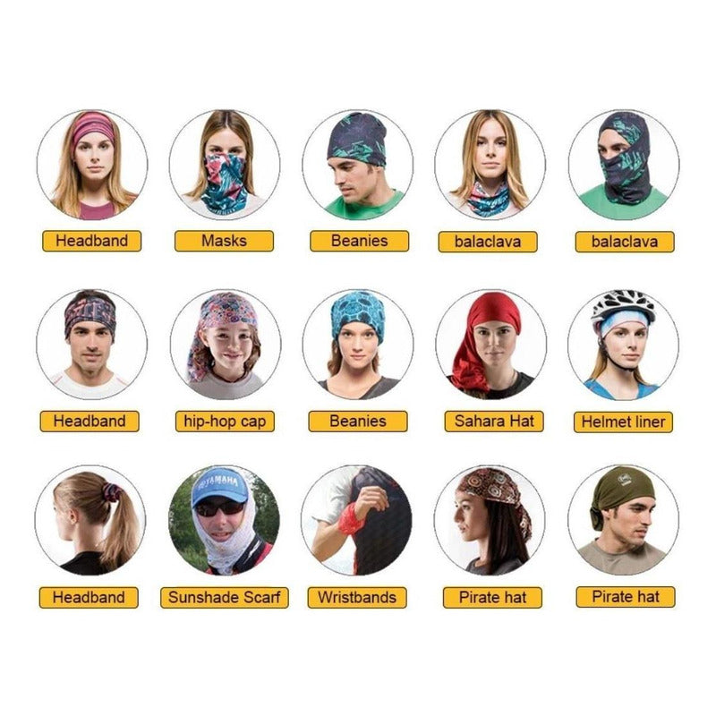 25 Bandana Mascara Envio Gratis Tactico Bufanda +180 Modelos Multicolor