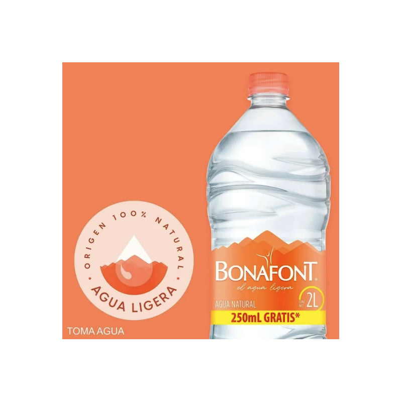 Agua Natural Bonafont 8 Piezas De 2l Purificada - Eurotruck Mexico