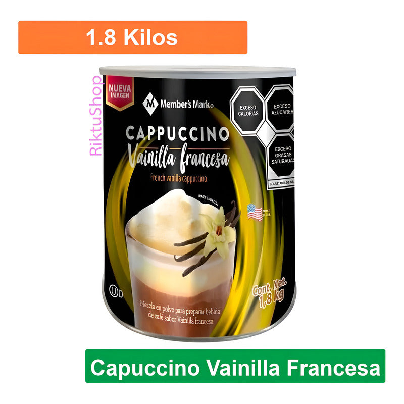 Cafe Capuccino Vainilla Francesa En Polvo Members Mark 1.8 Kg - Eurotruck Mexico