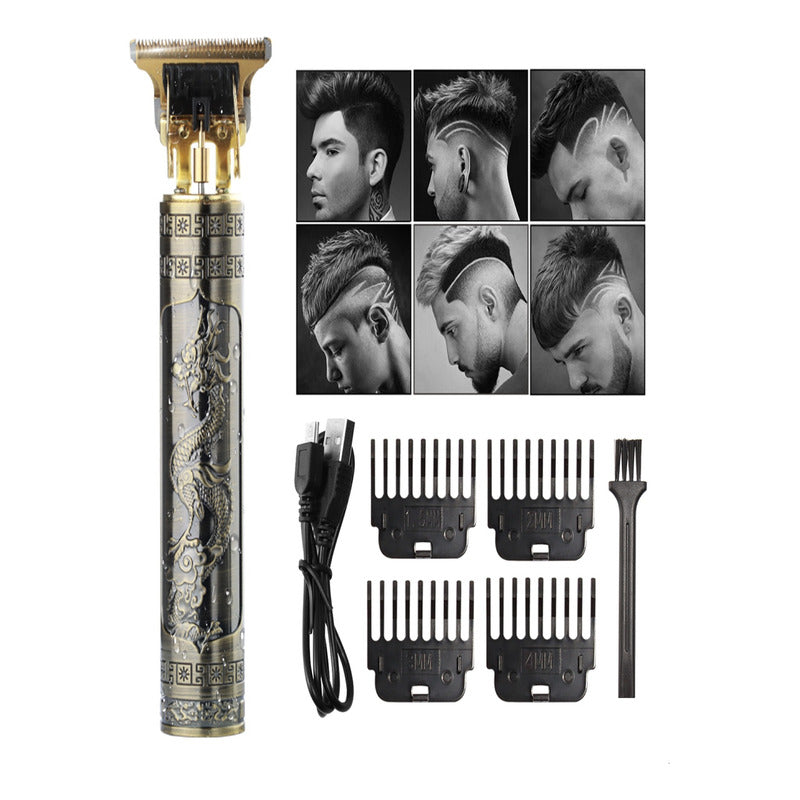 Rasuradora Para Hombre Elecetrico Acero Inoxidable Dragon Dorado Unitalla