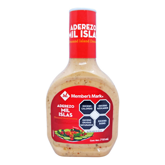 Aderezo Para Comida Sabor Mil Islas Member's Mark Botella De 710 Mililitros