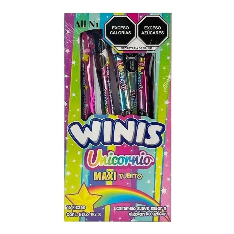 Caramelo Suave Winis Algodon De Azucar Unicornio 176g 16+4 U - Eurotruck Mexico