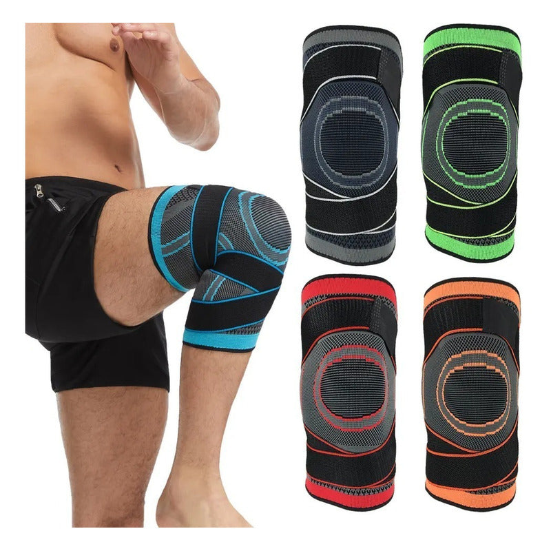 1 Par Rodilleras Deportivas De Compresion Para Gym Elasticas