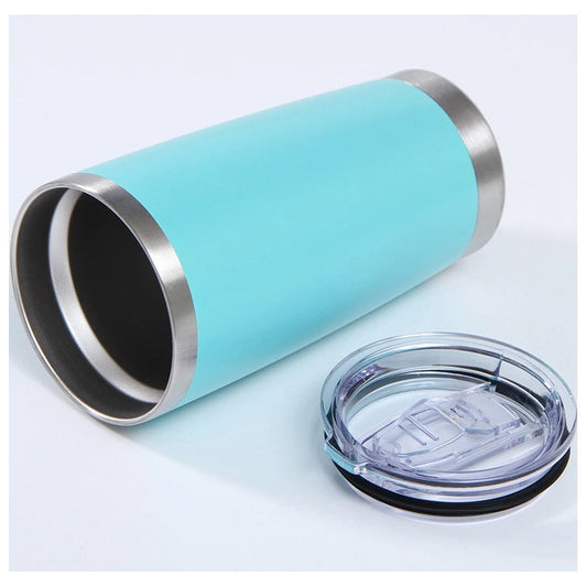Vaso Termo De Acero Inoxidable 20 Oz Color Celeste Vaso Termo 20 Oz