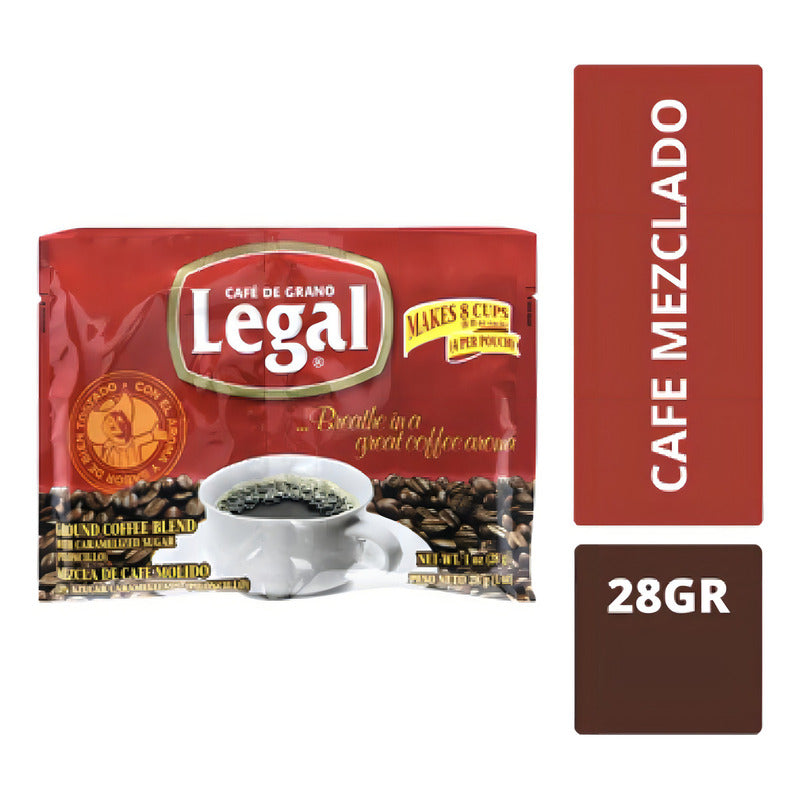 Cafe Legal Tostado Y Molido Sobre De 28g - Eurotruck Mexico