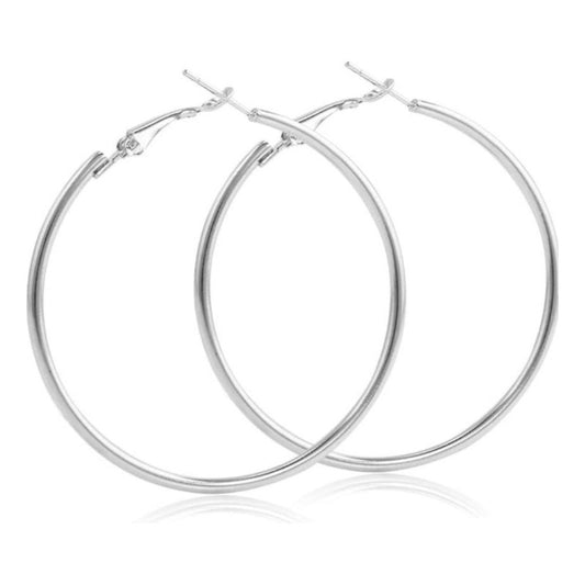 Argollas Acero Metal Brillante Diámetro 2.5mm Color Plateado