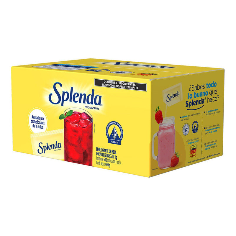 Splenda Sustituto De Azucar 600 Sobres De 1 G.
