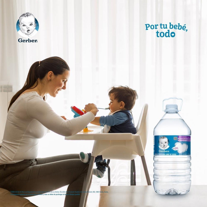 Agua Natural Gerber Botella 4 L Purificada