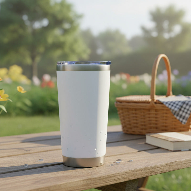 Vaso Termo De Acero Inoxidable 20 Oz Color Blanco Vaso Termo 20 Oz