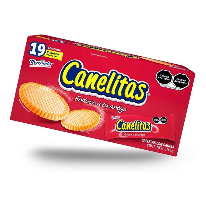 Galletas Canelitas Marinela 19 Pz De 60gr C/u - Eurotruck Mexico