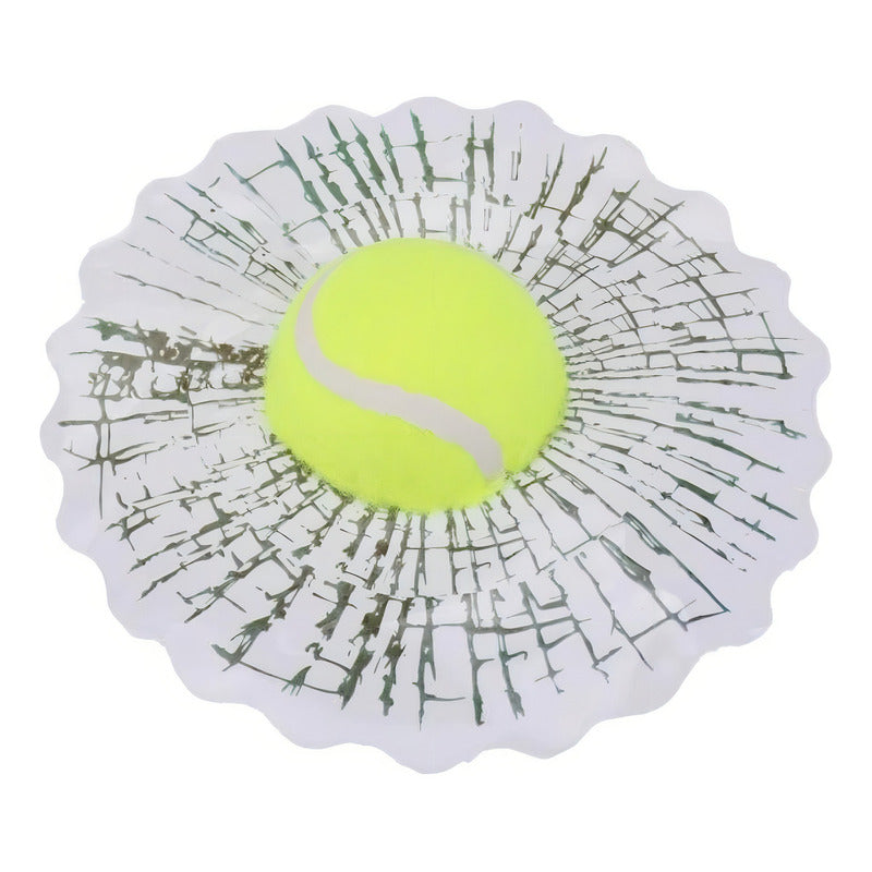 8 Sticker Vinil Decorativo Pelota Tenis Besibol Parabrisas Color Pelota Beisbol