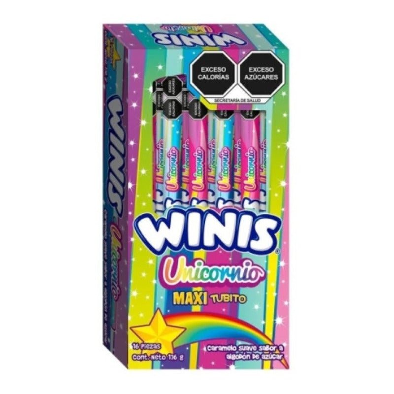 Caramelo Suave Winis Algodon De Azucar Unicornio 176g 16+4 U - Eurotruck Mexico