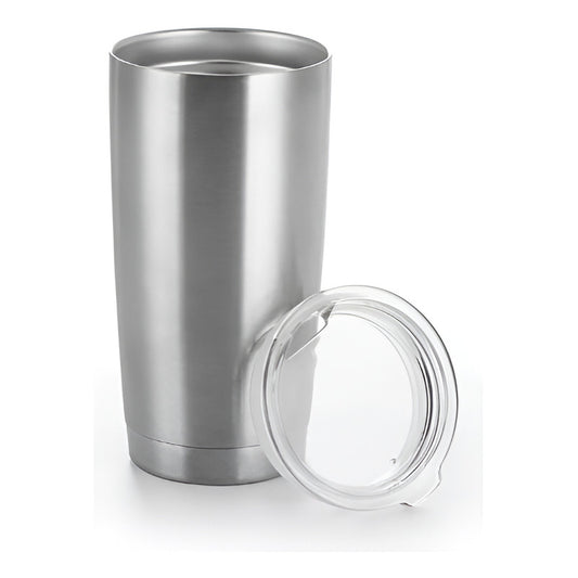 Vaso Termo De Acero Inoxidable 20 Oz Color Plateado Vaso Termo 20 Oz