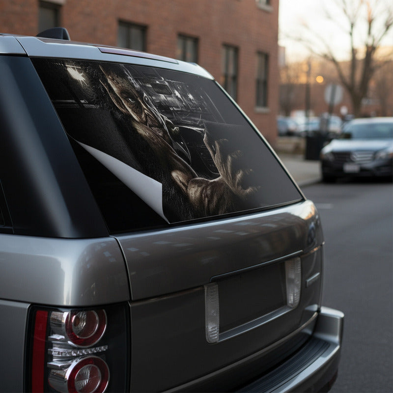 Sticker Calcomania Medallon Aparece Con Luces Altas Parabrisas Jetta Audi Vw Bmw Otros Autos Universal Personaje 19