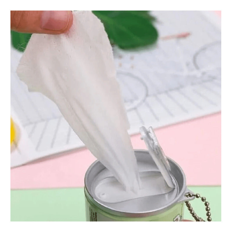 12 Toallitas Lata Limpieza Facial Surtido Color Sorpresa Multicolor