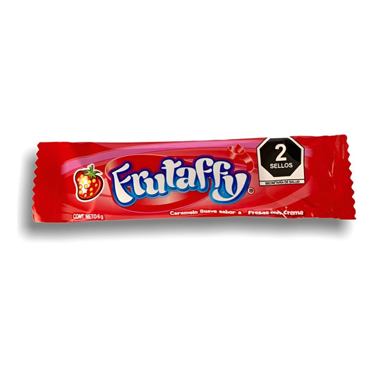 Winis Frutaffy Caramelo Suave Sabor Fresas Con Crema 24pzas