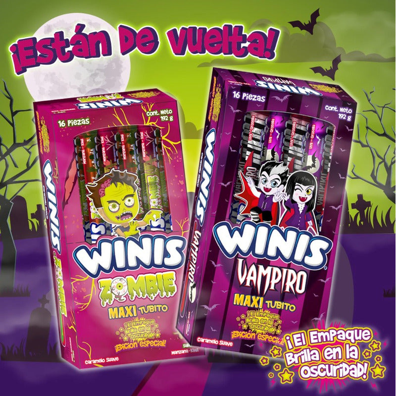 Winis Maxi Tubito Varita Vampiro 16 Piezas