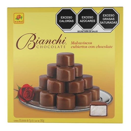 Bianchi Malvaviscos Cubiertos De Chocolate De La Rosa 50pz - Eurotruck Mexico